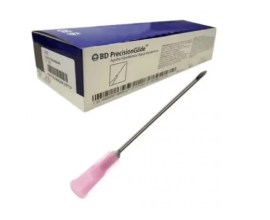 Agulha Hipodérmica Descartável 40 X 1,20 Mm (Rosa) 18G X 1 - 1/2 - 100 Unid - BD